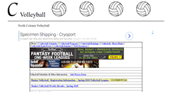 Desktop Screenshot of cvolleyball.com