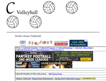 Tablet Screenshot of cvolleyball.com